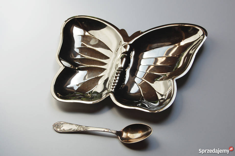 Patera motyl stal lata 80 Niemcy vintage design Lublin