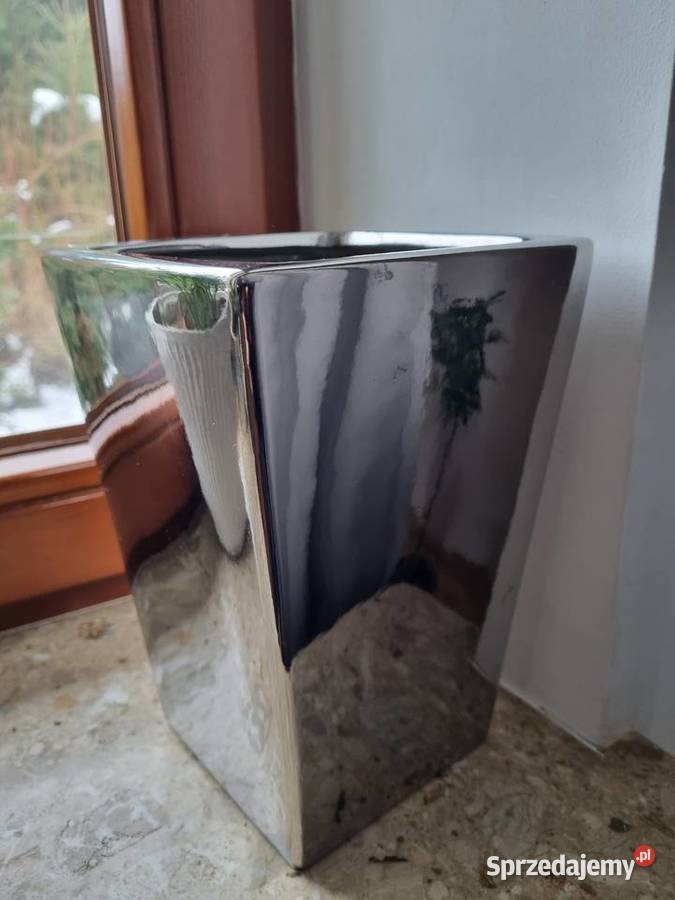 Srebrna osłonka na doniczkę Polnix Moon lubelskie Lublin