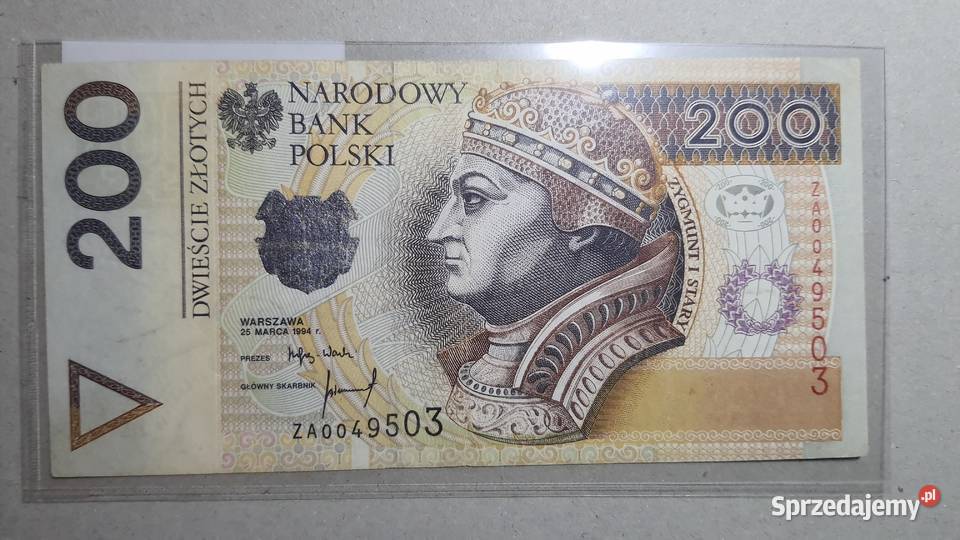 RZADKOŚĆ 200 Złotych 1994 s sprzedam