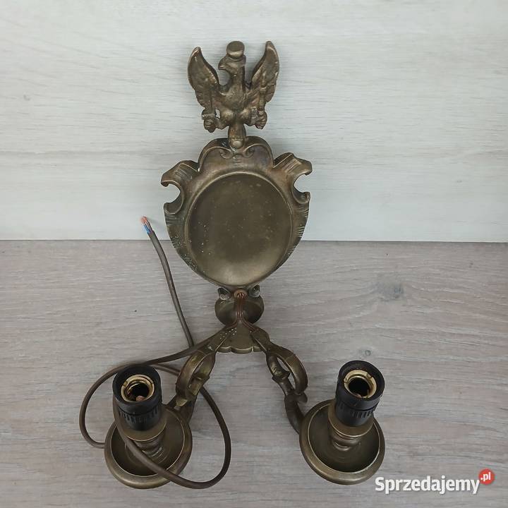 Mosiężny kinkiet Księstwo Warszawskie Pozostałe Warszawa