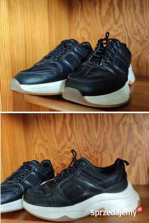 sneakersy grube spody skórzane sportowe Moda i Styl Kielce sprzedam