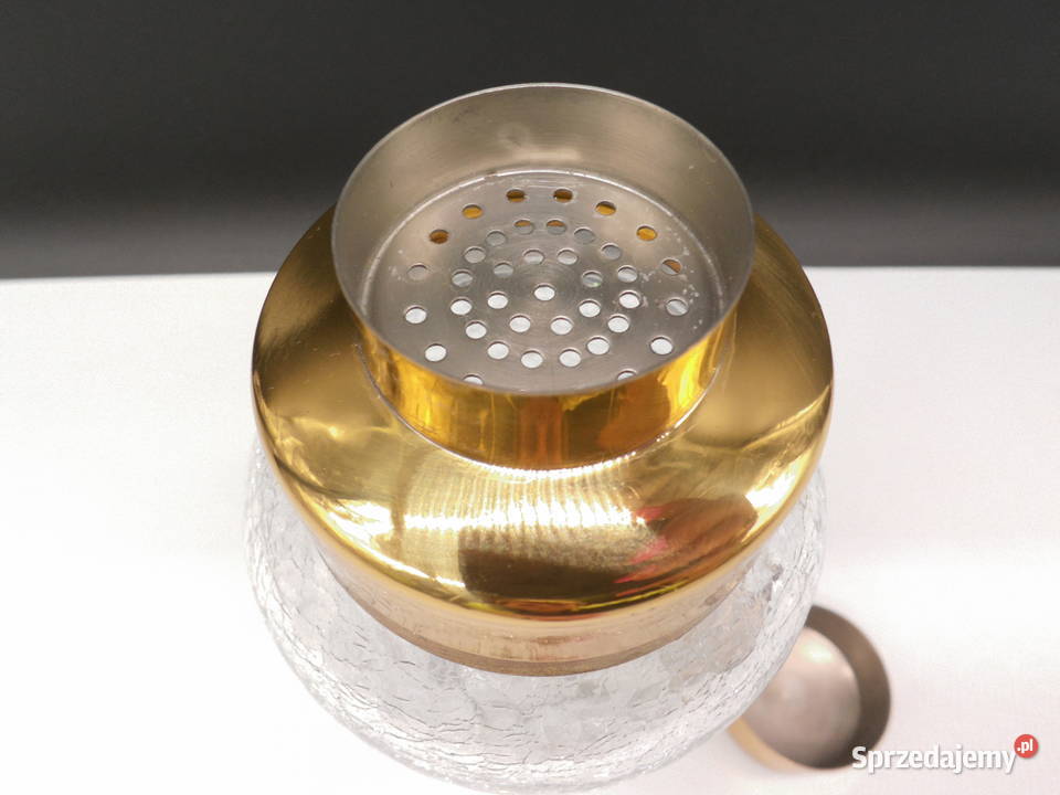 Stylowy Shaker Vintage Art Dco MidCentury Szkło wielkopolskie Raszków