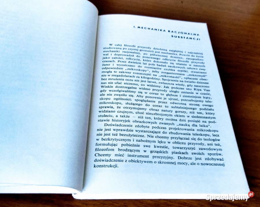 Sześć wykładów nowoczesnej filozofii przyrody C Książki i Podręczniki Gdańsk sprzedam
