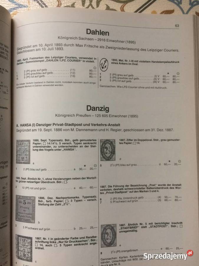 3783 Katalog Niemieckich Prywatnych Znaczków Szczecin