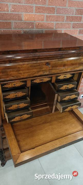 Ekskluzywna sekretera biedermeier antyk Łagów