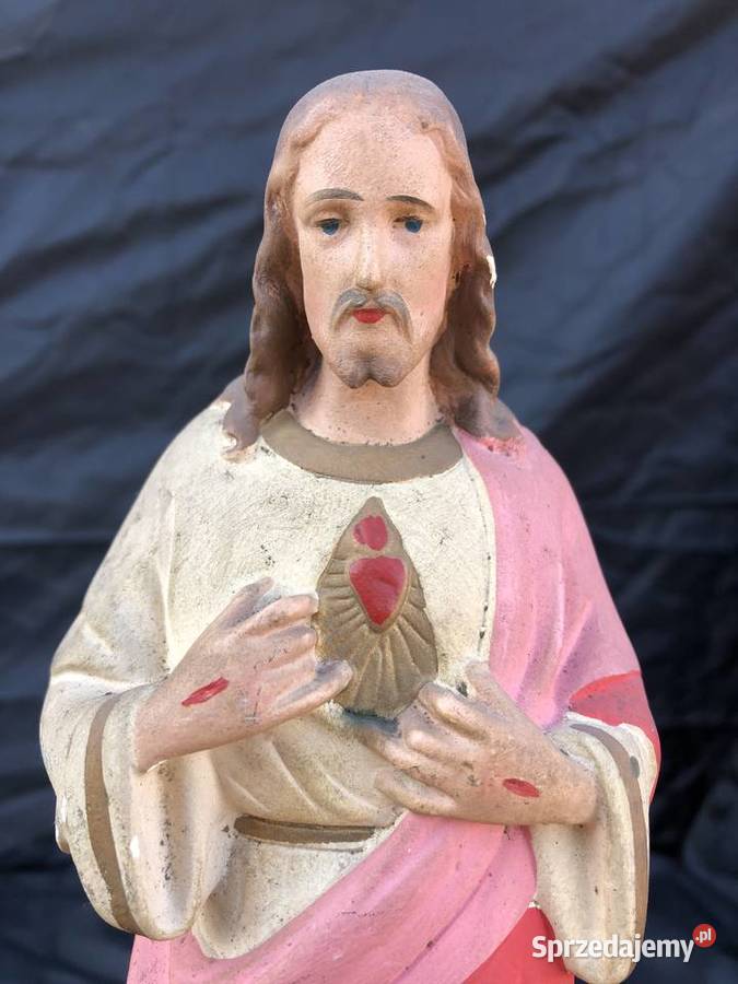 Stara figurka gipsowa Jezus łódzkie Łowicz