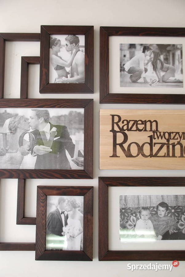 Galeria Multirama z drewna Ramka na zdjęcia Foto Wrocław