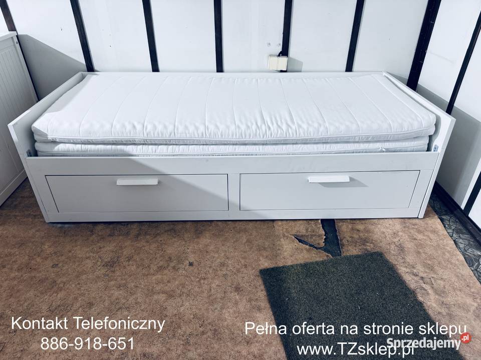 IKEA BRIMNES Łóżko Leżanka z 2 szufladami 2 Rybnik