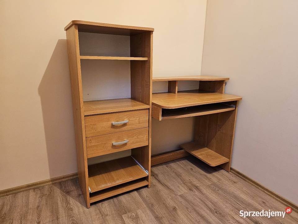 Biurko komputerowe z szafką