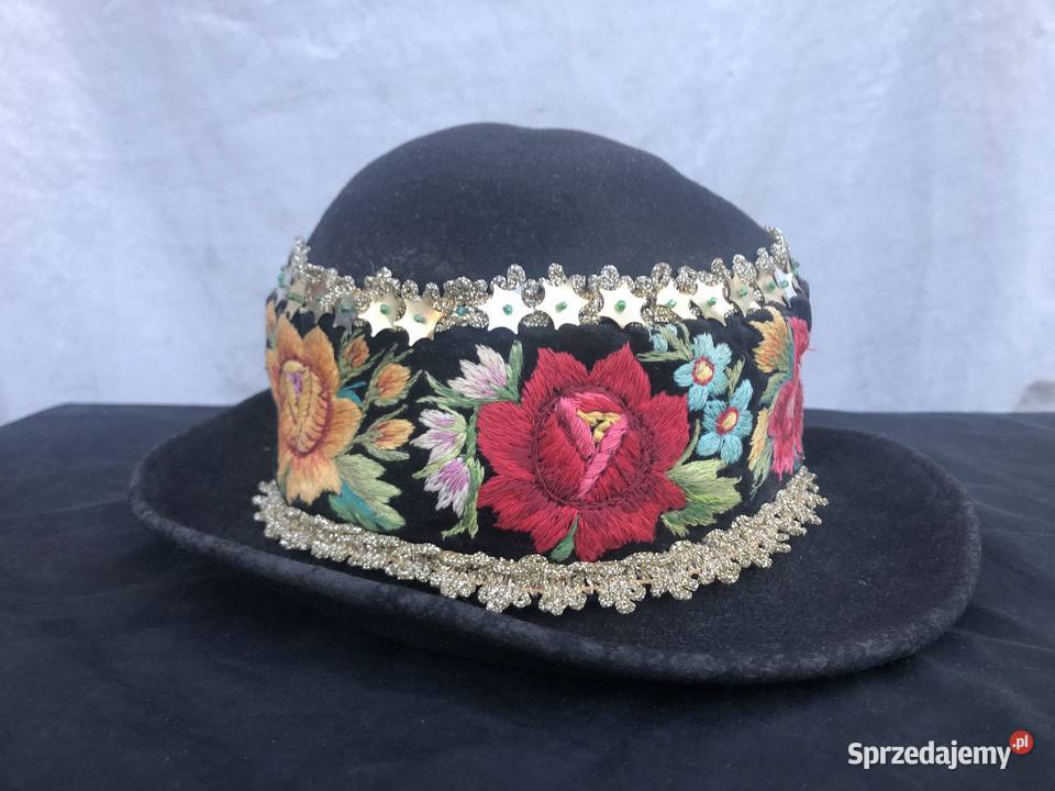 Kapelusz Łowicki zabytkowy Stroj Łowicki łódzkie Łowicz sprzedam