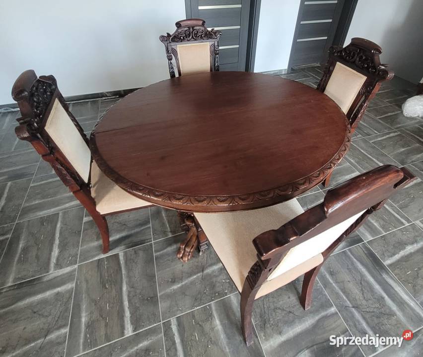 STÓŁ i 4 KRZESŁA Nysa