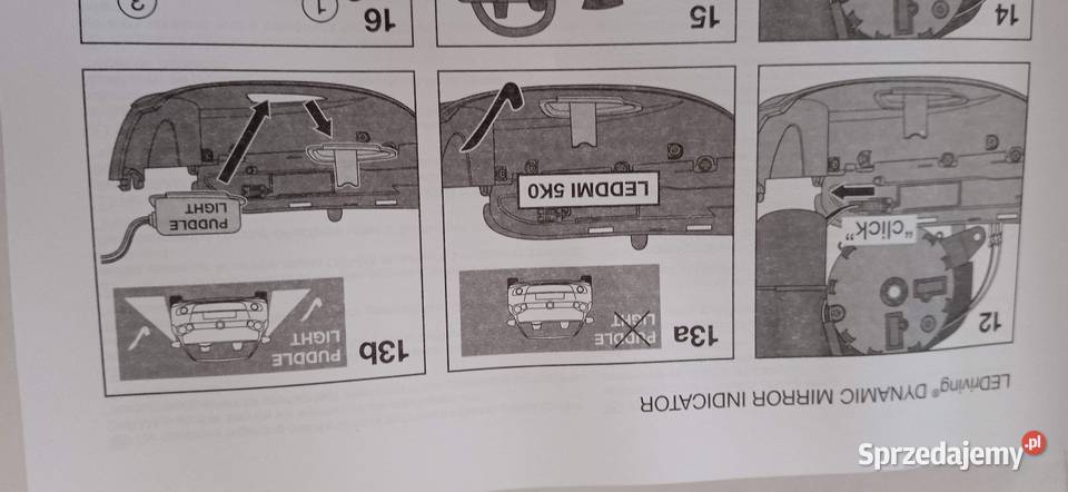 kierunkowskazy dynamiczne Osram golf 6Touran Jasieniec