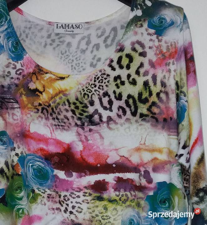 L Kolorowy tshirt bluzka tunika Lamaso Bluzki i koszule Gliwice