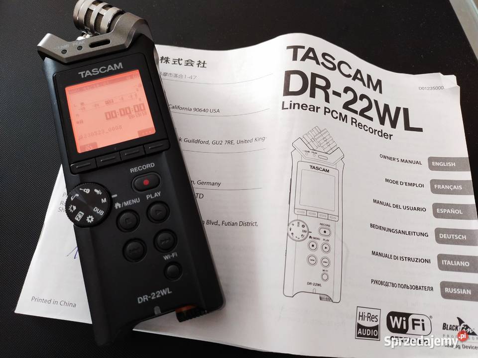 Recorder PCM Tascam DR22WL Bydgoszcz