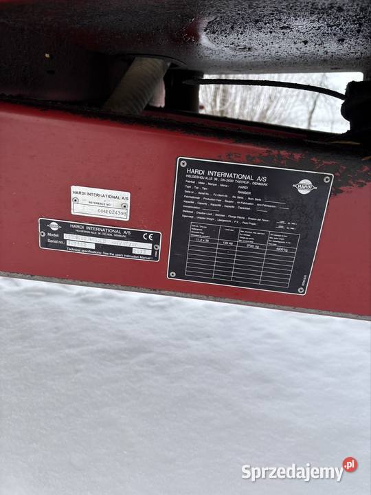 Opryskiwacz Hardi Ranger 2500 litrów 21 metrów Nowy Dwór Gdański