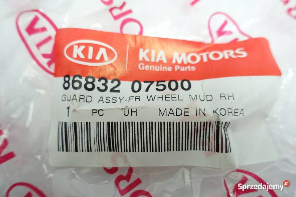 Kia Picanto TYLNY CHLAPACZ prawy tył 8683207500 Rudka