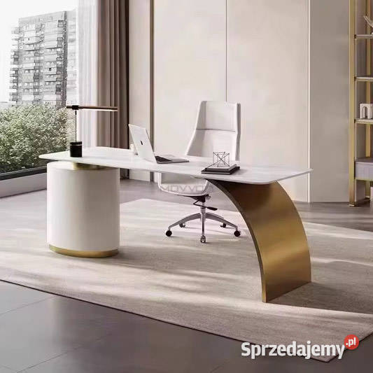 Zestaw mebli biurowych Mediolan biurko białe Golkowice sprzedam