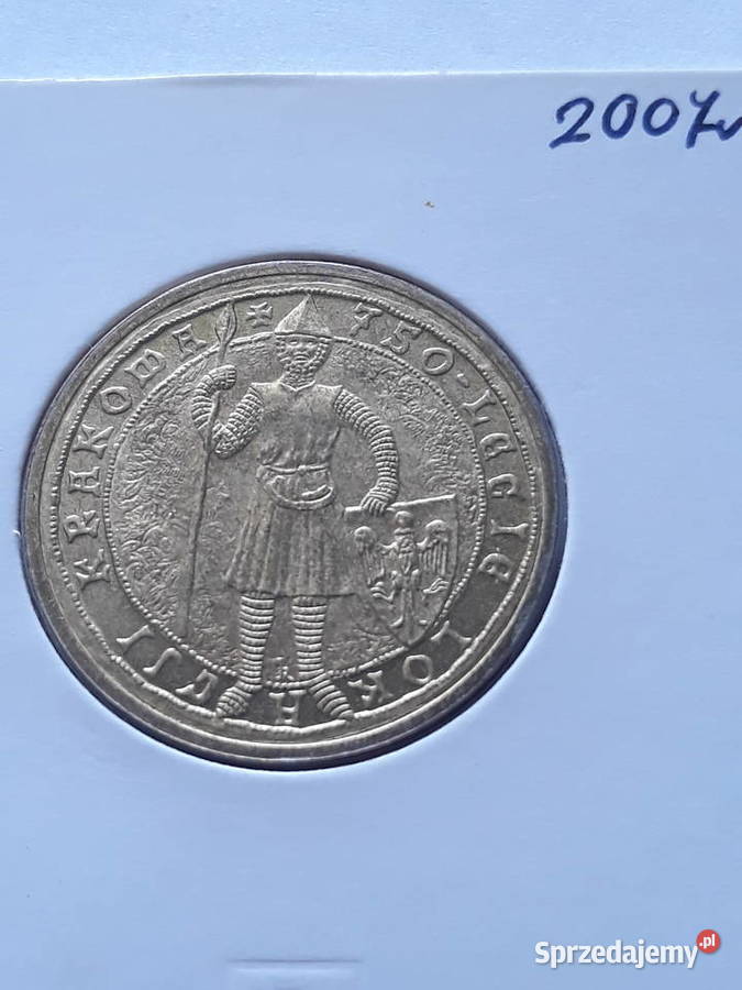 2 750 lecie Lokacji Krakowa 2007 rUNC Numizmatyka Konin