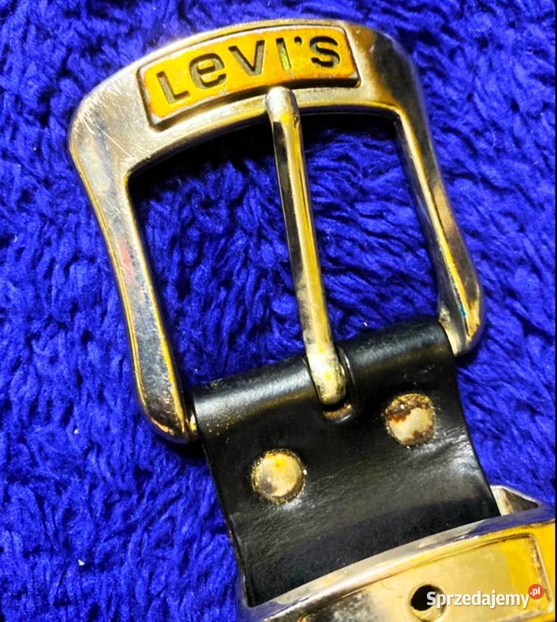 Kultowy Skórzany Pasek Levis Strauss Orginal USA Poraj
