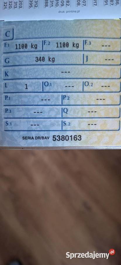 Przyczepa Westfalia Kłodzko