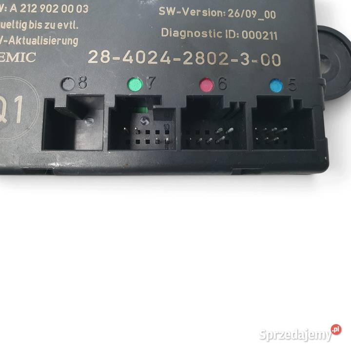 MODUŁ STEROWNIK DRZWI Mercedes W212 A2129004206 Chełm
