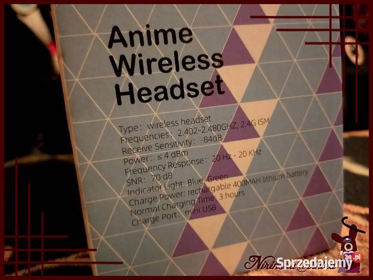 Hanakokun headphones nauszne słuchawki anime BT Ruda Śląska sprzedam