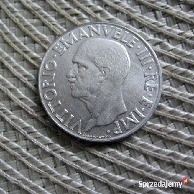 Włochy 1 Lir 1940r Magnetyczna Kalisz