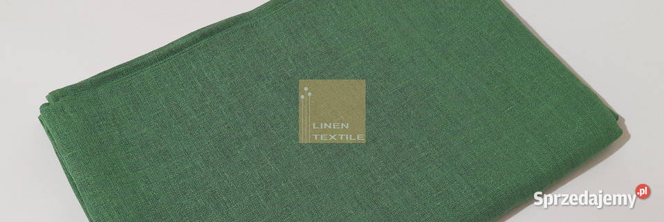 OBRUS NA STÓŁ LNIANY PROSTOKĄTNY 144x200 17C149 odcienie zieleni Dom i Ogród Łódź