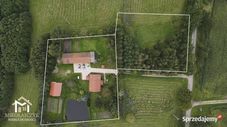 Wyjątkowe siedlisko ze stawem na Warmii 079 ha Bukowiec
