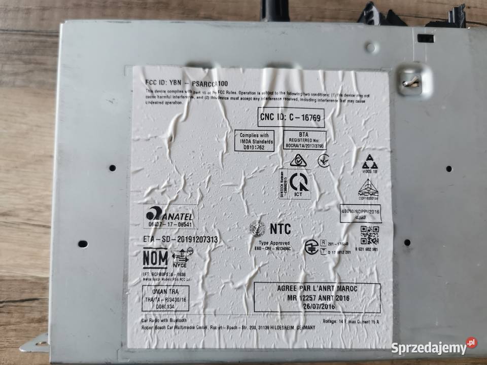 Radio nawigacja Peugeot ProaceRifter 9833500080 Pielgrzymka