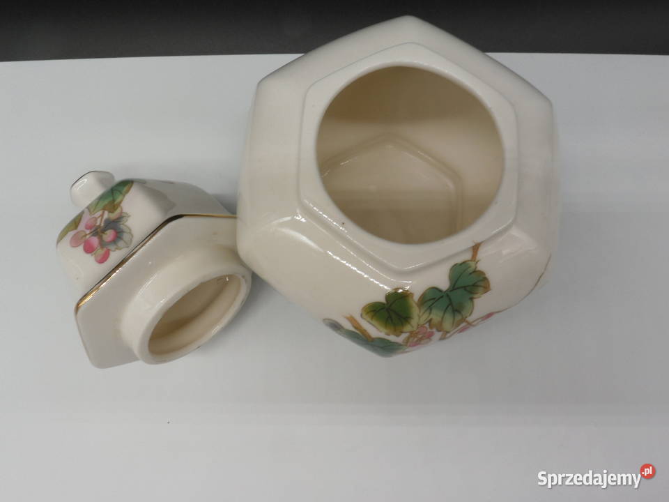 Chiński porcelanowy wazonamfora bomboniera Raszków