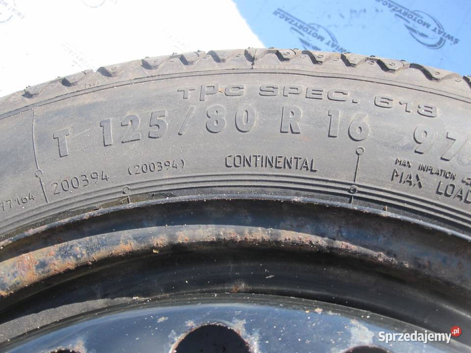 OPEL INSIGNIA A koło dojazdowe 1258016 97M 5x120