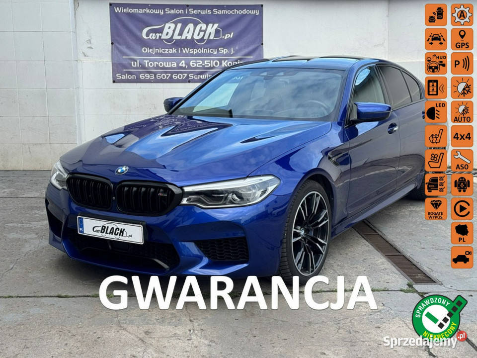 BMW M5 Salon Polska Pisemna Gwarancja 12 elektryczne lusterka