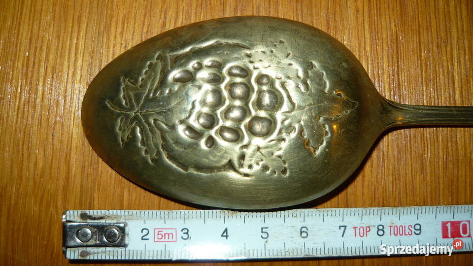 Łyżka posrebrzana EPNS w owoce winogrona do