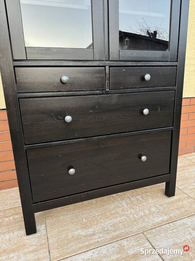 Witryna drewniana kredens Hemnes Ikea komoda Sulbiny sprzedam