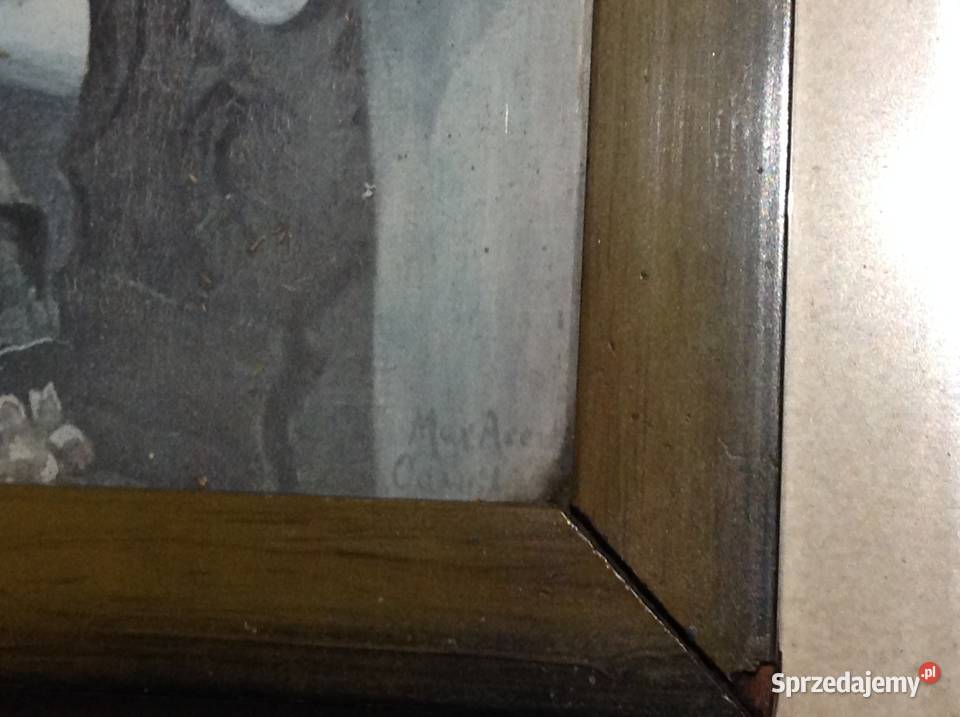 Stary Obraz Obrazek Arenz 1908 Sygnowany Nowa Sól