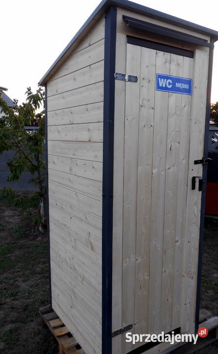 Toaleta drewniana WC na budowe Grabów nad Prosną