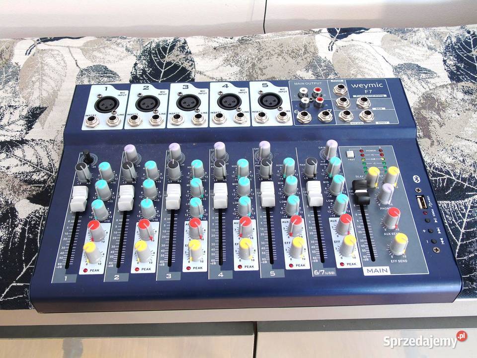 Mixer Weymic F7 USB BT sprawny DOSTAWA Wieże i miniwieże Jasło