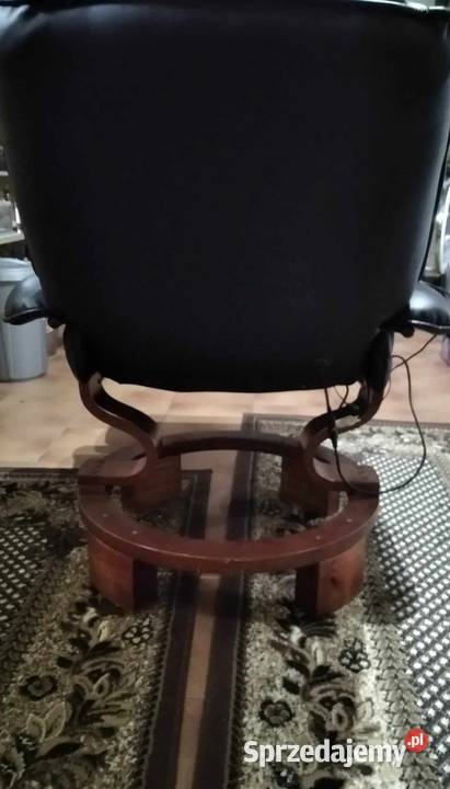 FOTEL MASUJĄCY ROZKŁADANY WYPOCZYNKOWY CZARNY wielkopolskie Strzałkowo