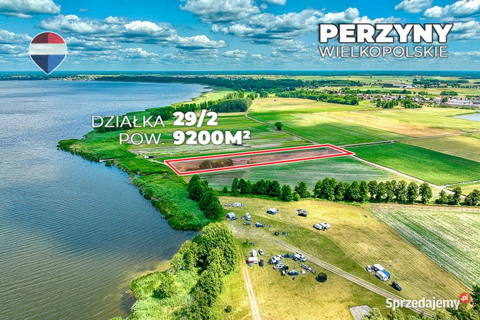 Działka inwestycyjna Jeziorem Zbąszyńskim wielkopolskie Perzyny