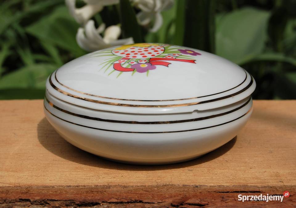 Puzderko bomboniera Wielkanoc porcelana Ćmielów Lublin