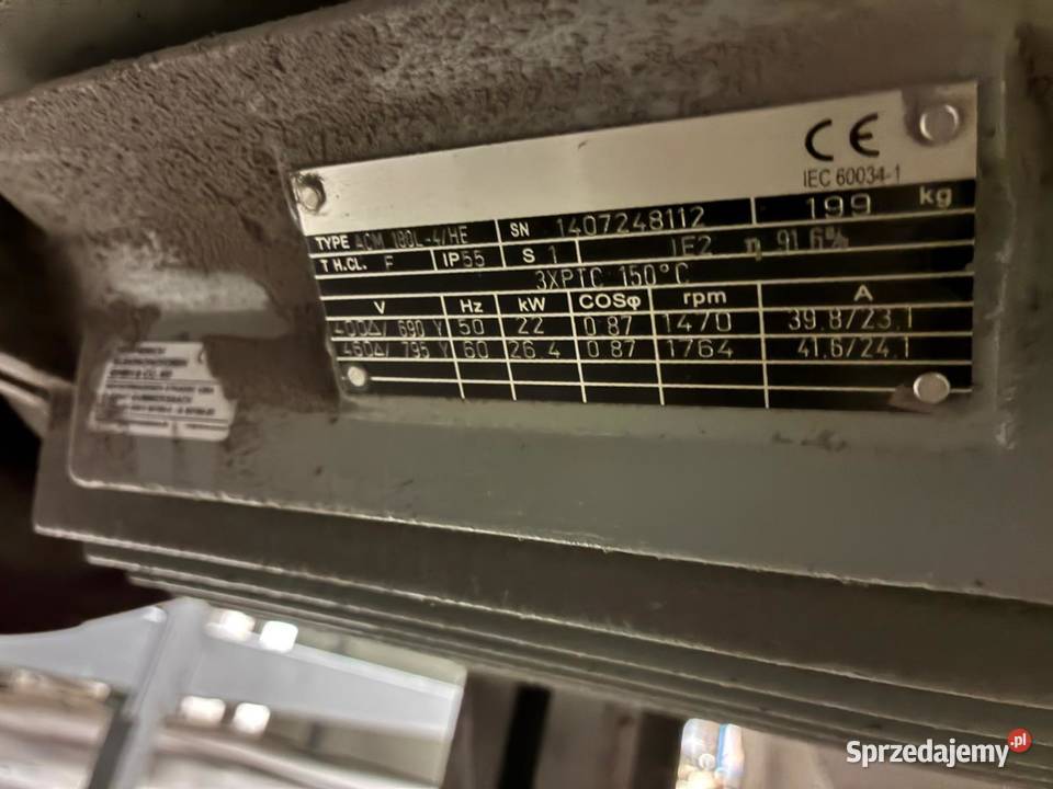 Młyn do tworzyw sztucznych Herbold 22 kW z Produkcja Białogard sprzedam