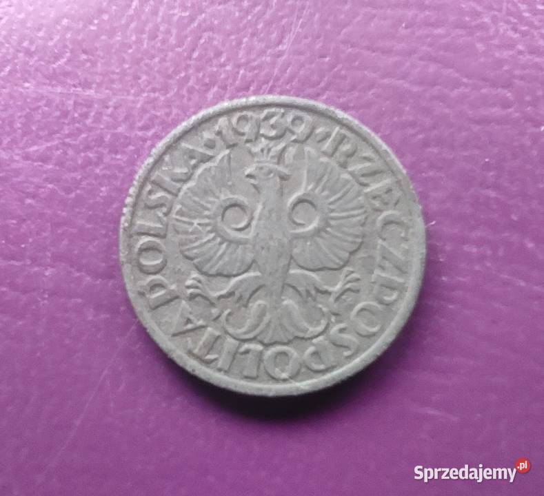 Moneta okupacyjna GG 1 grosz 1939 mazowieckie Pruszków