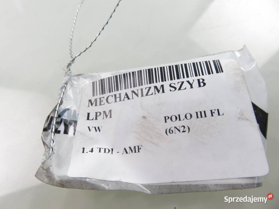 PODNOŚNIK SZYBY LEWY PRZEDNI VW POLO III