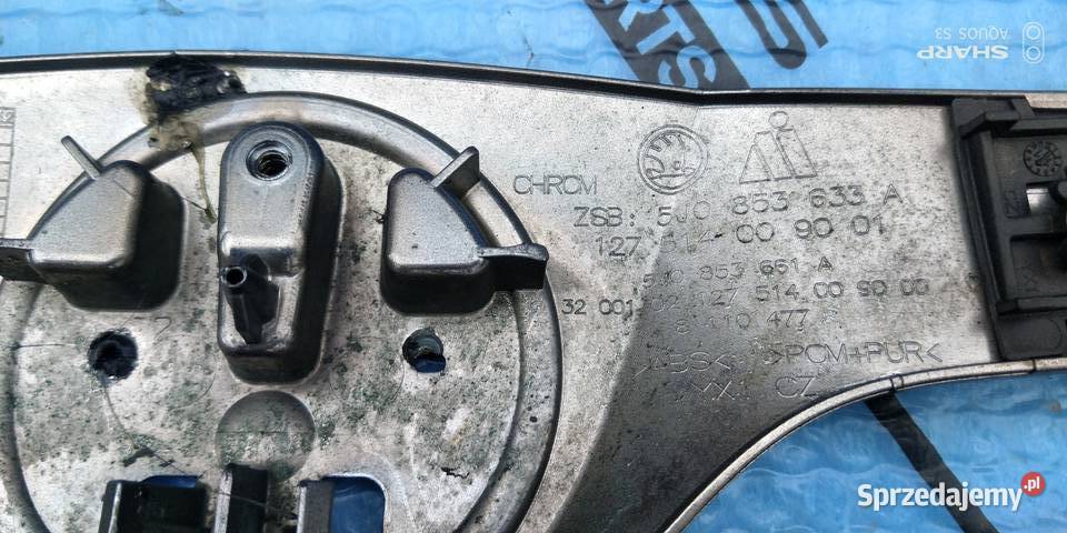 Skoda Fabia II RS listwa ozdobna maski Łódź