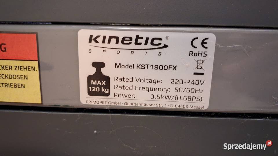 Bieżnia składana elektryczna Kinetic KST1900FX Leszno