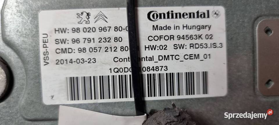 MODUŁ CITROEN C4 PICASSO 980209678004 Lipno