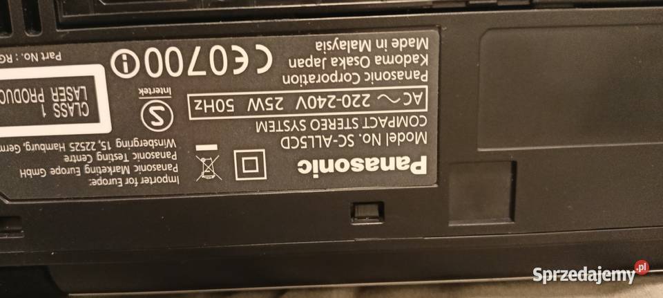 Mini wieża Panasonic SCALL5CD Bluetooth USB Dab