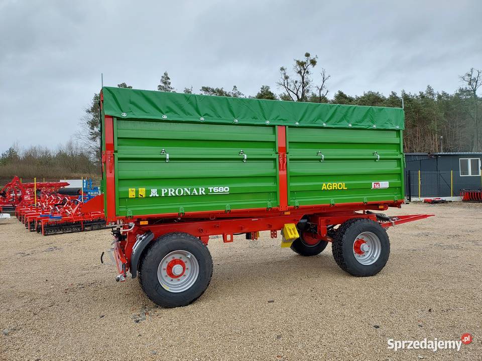 Przyczepa paletowa PRONAR T 680 13t PT510 512 Przyczepy rolnicze Elbląg