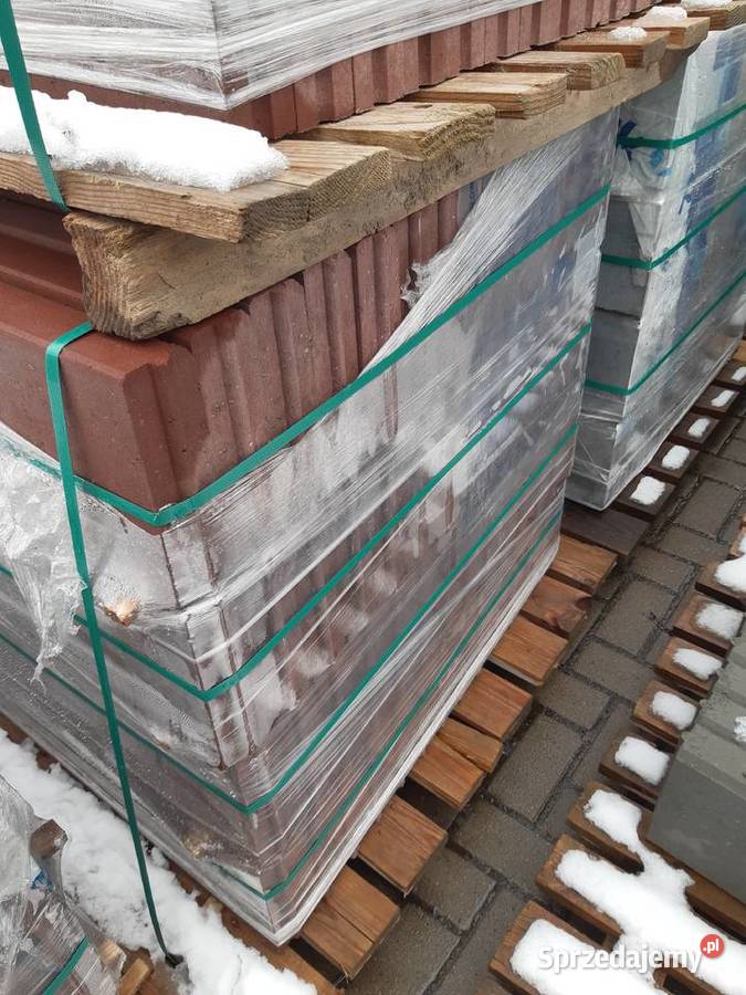 Obrzeża trawnikowe 6x20x100 czerwone Łęczna sprzedam